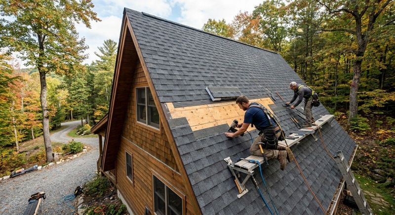 A Frame Roof Repair in Waterbury, CT