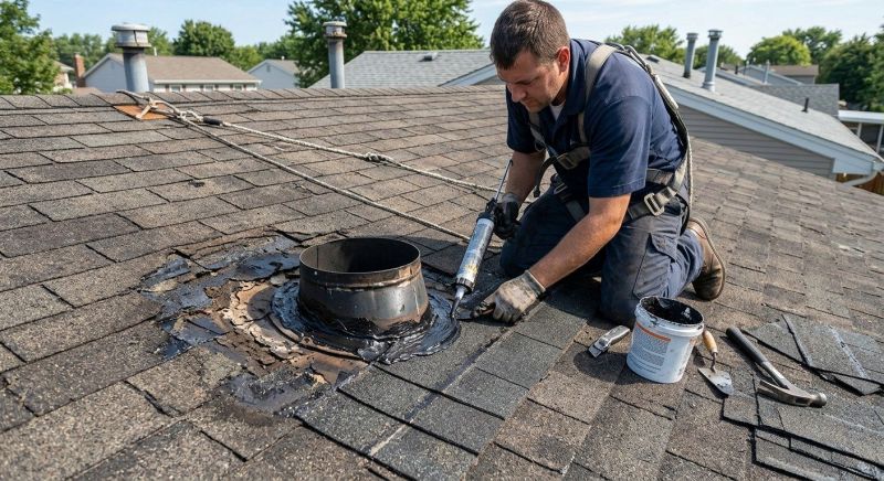 Asphalt Roof Leak Repair in Durham, CT