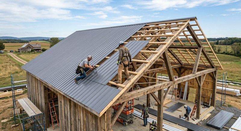 Barn Roof Construction in Waterbury, CT