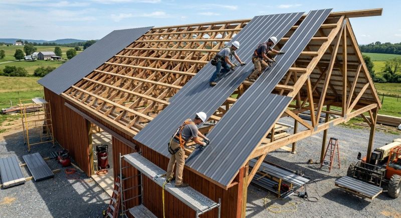 Barn Roof Installation in Waterbury, CT