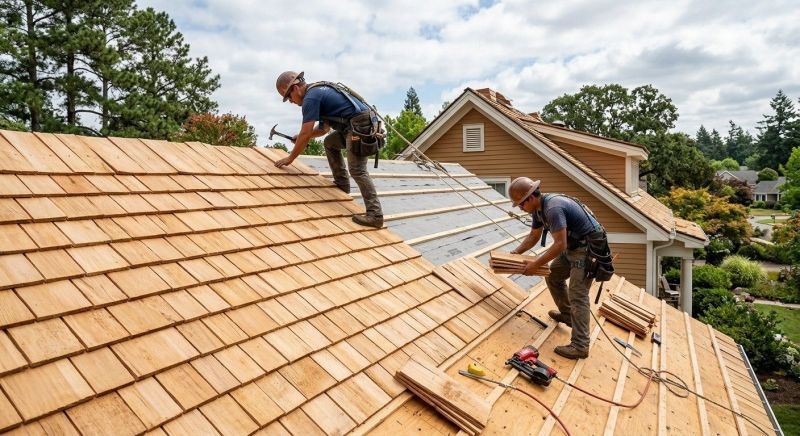 Cedar Roof Construction in Waterbury, CT