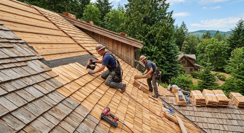Cedar Roof Installation in Milford, CT