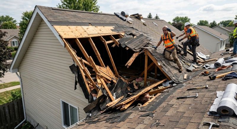 Collapsing Roof Repair in Waterbury, CT