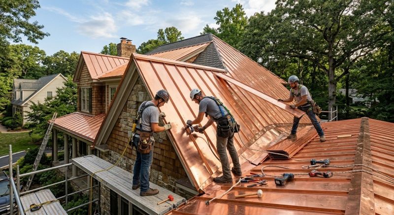 Copper Roof Installation in Waterbury, CT