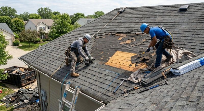 Damaged Roof Repair in Cornwall Bridge, CT