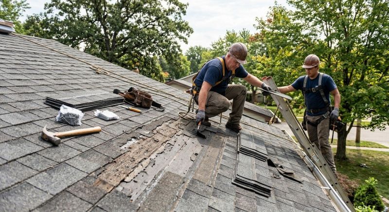 Damaged Roof Repair in Milford, CT