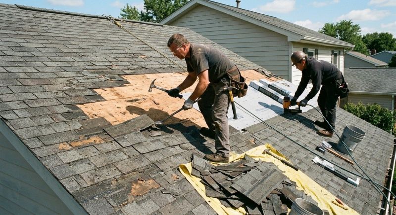 Damaged Roof Repair in Sandy Hook, CT