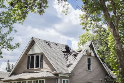 Damaged Roof Replacement in Farmington, CT