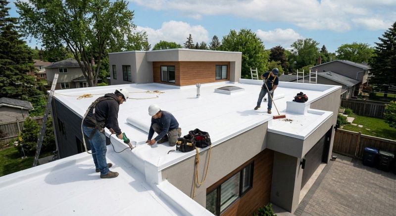 Flat Roof Installation in Plymouth, CT
