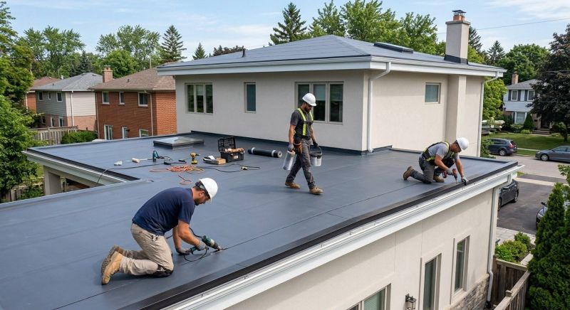 Flat Roof Installation in Redding, CT