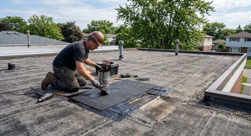 Flat Roof Repair in Brookfield, CT