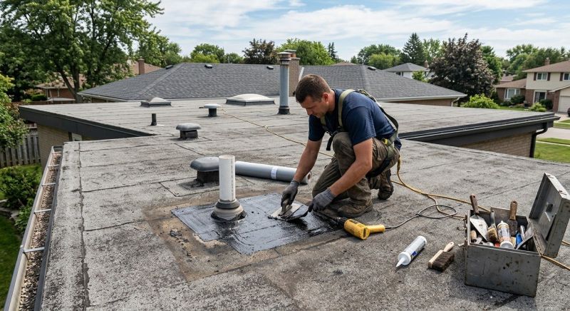 Flat Roof Repair in East Berlin, CT