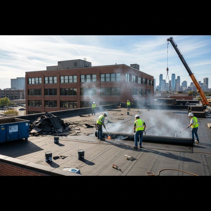 Flat Roof Replacement in Durham, CT