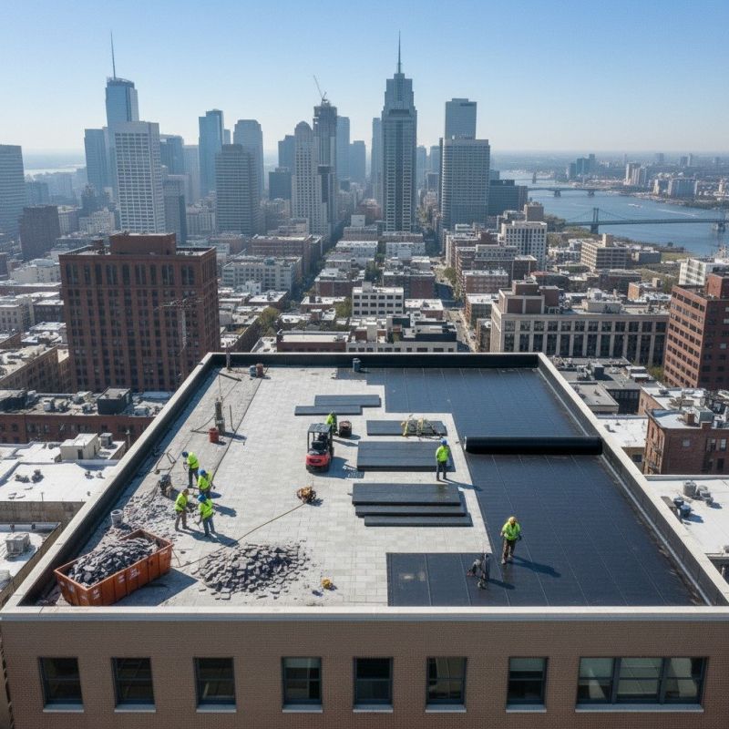 Flat Roof Replacement in Oakville, CT