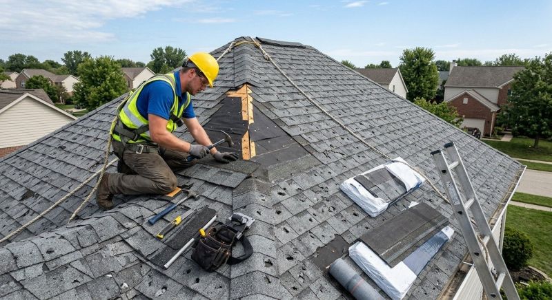 Hail Damage Roof Repair in Danbury, CT