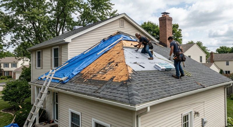 Hail Damage Roof Repair in Northfield, CT