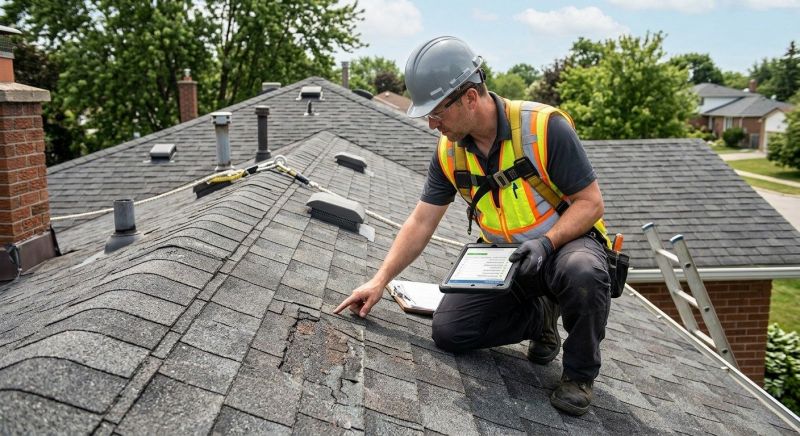 Roof Damage Inspection in Cheshire, CT