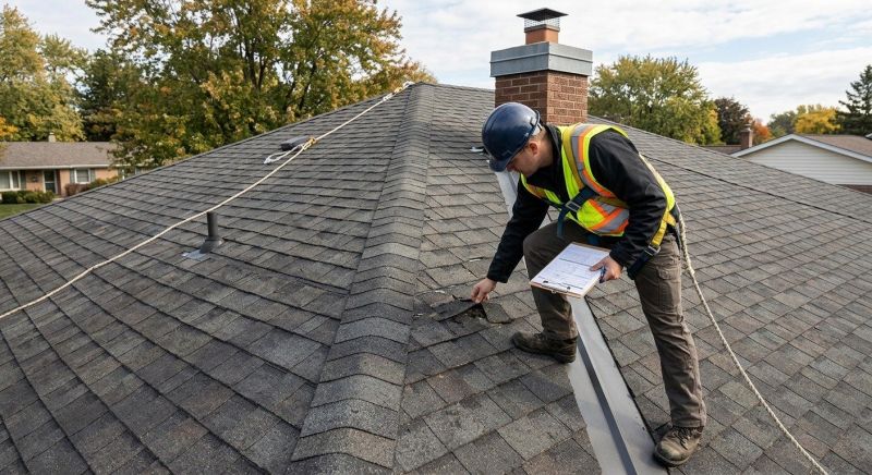 Roof Damage Inspection in Derby, CT