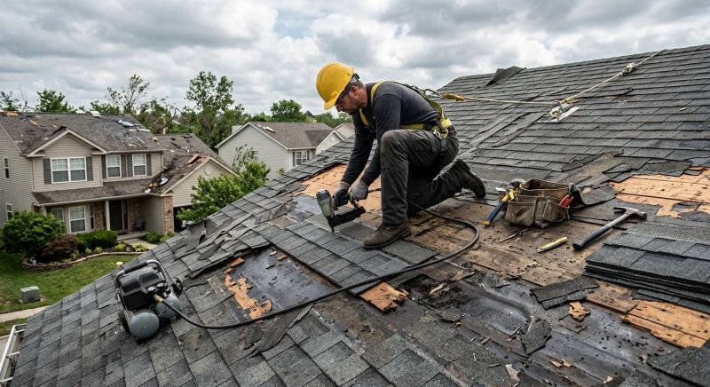 Roof Damage Repair in Monroe, CT