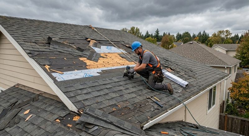 Roof Damage Restoration in Danbury, CT