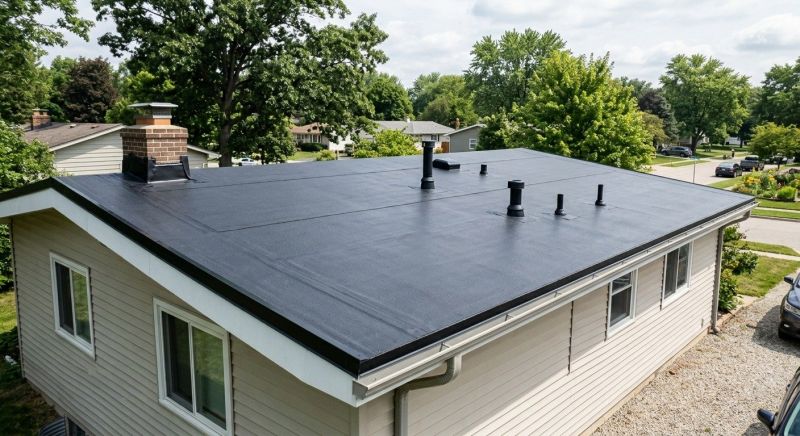Rubber Roof Installation in Waterbury, CT
