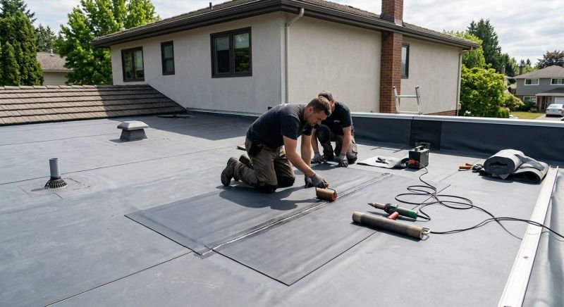 Rubber Roof Repair in Bridgeport, CT