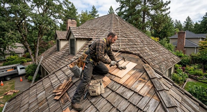 Shake Shingle Repair in Bethany, CT