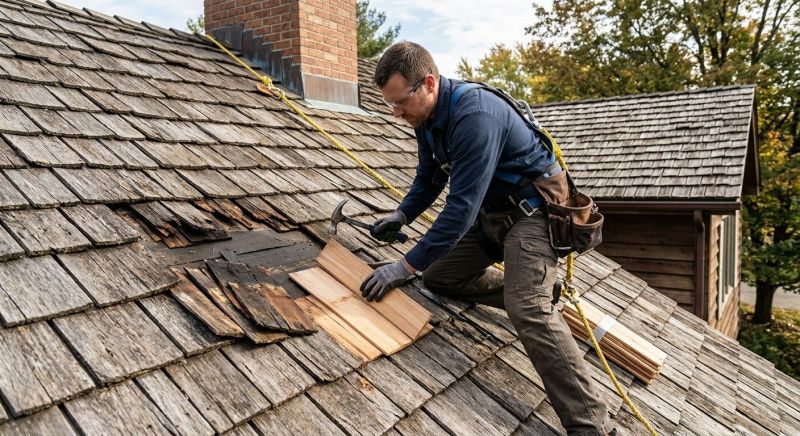 Shake Shingle Repair in Bethlehem, CT