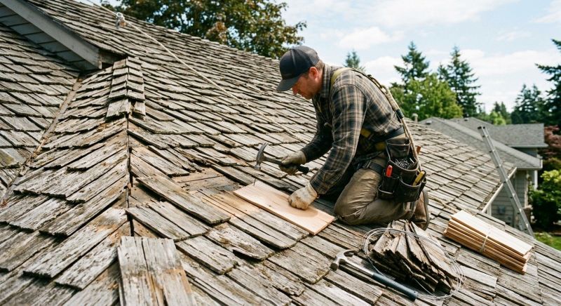 Shake Shingle Repair in Derby, CT