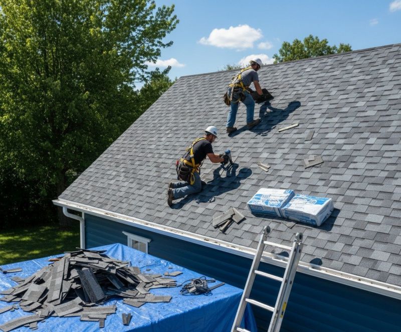Shingle Roof Replacement in Bethlehem, CT