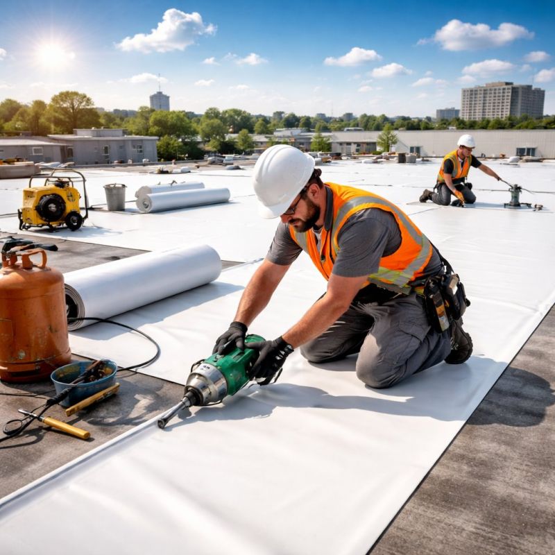 Single Ply Roof Installation in Litchfield County, CT