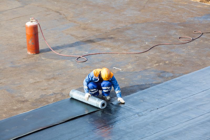 Single Ply Roof Installation in Orange, CT