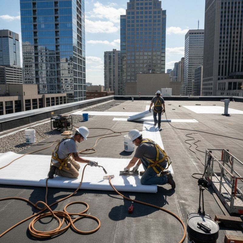 Single Ply Roof Repair in Durham, CT