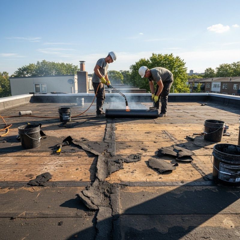 Single Ply Roof Repair in New Fairfield, CT