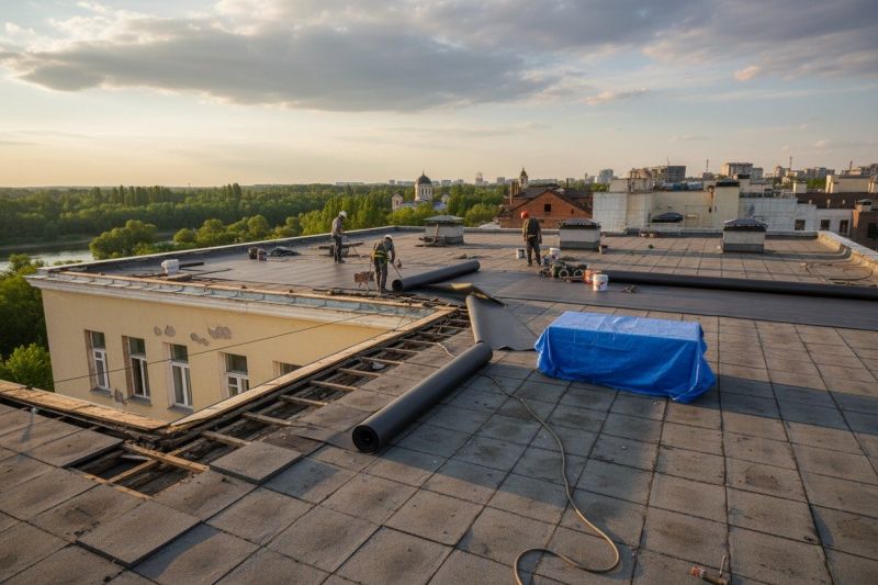 Single Ply Roof Replacement in Bridgeport, CT