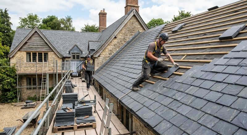 Slate Roof Installation in New Haven, CT