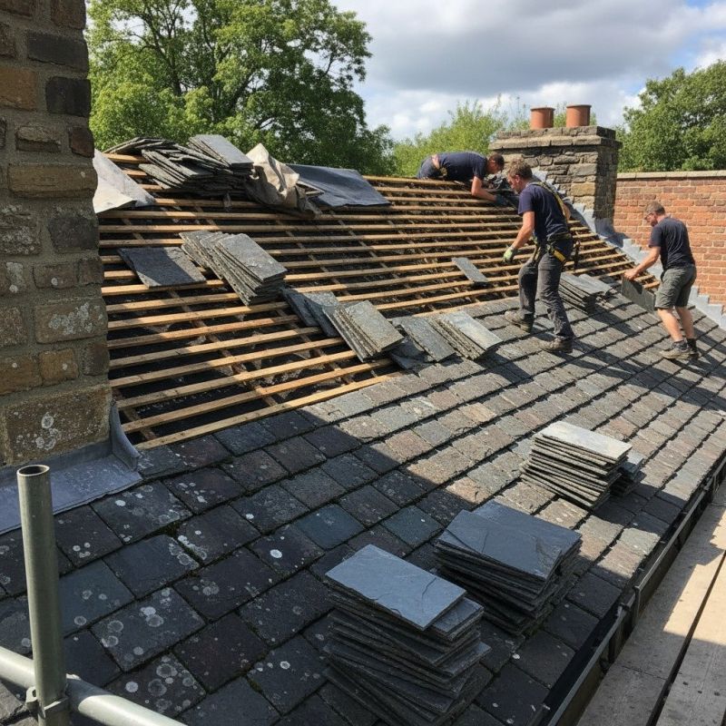 Slate Roof Replacement in Branford, CT