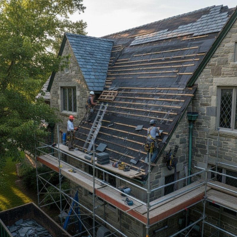 Slate Roof Replacement in Bridgewater, CT