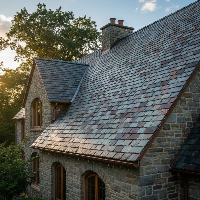 Slate Roof Replacement in North Branford, CT