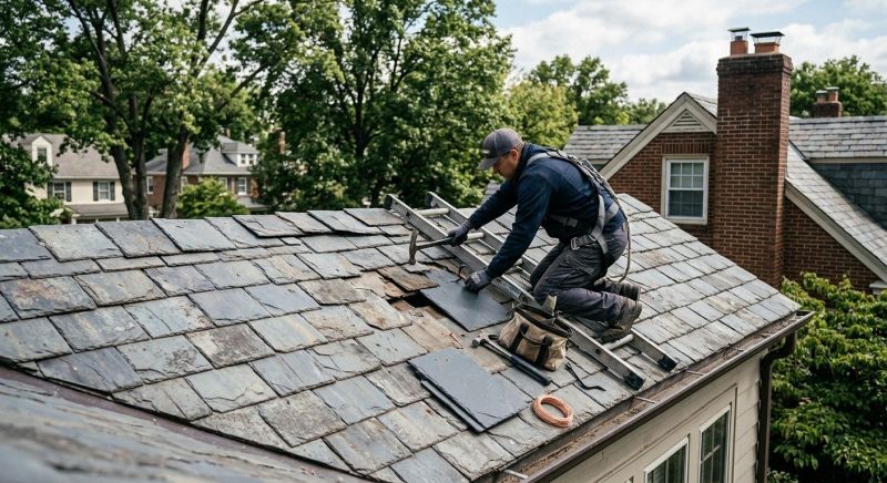 Slate Shingles Repair in Bethel, CT