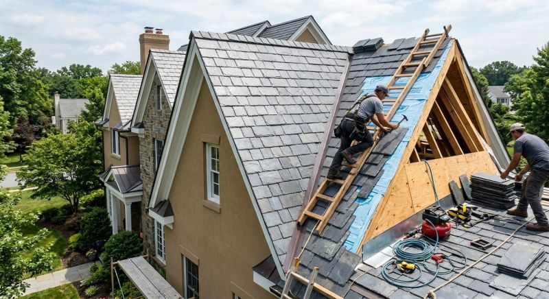 Slate Shingles Repair in Redding, CT