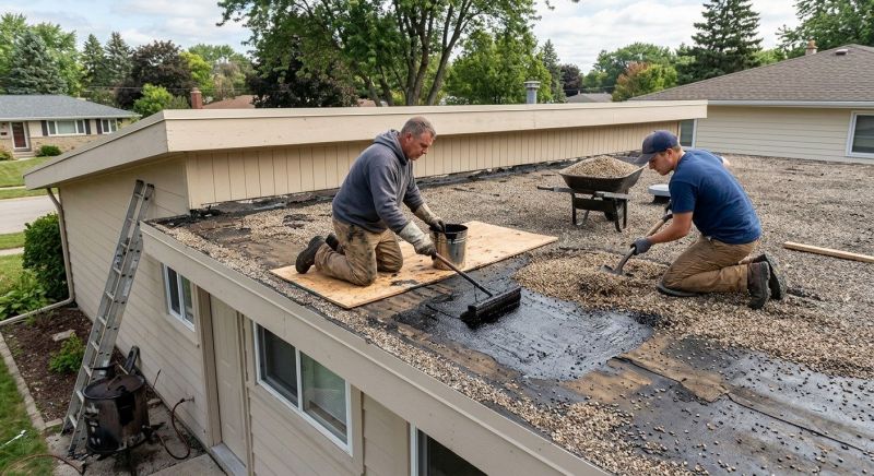 Tar And Gravel Roof Repair in Cromwell, CT