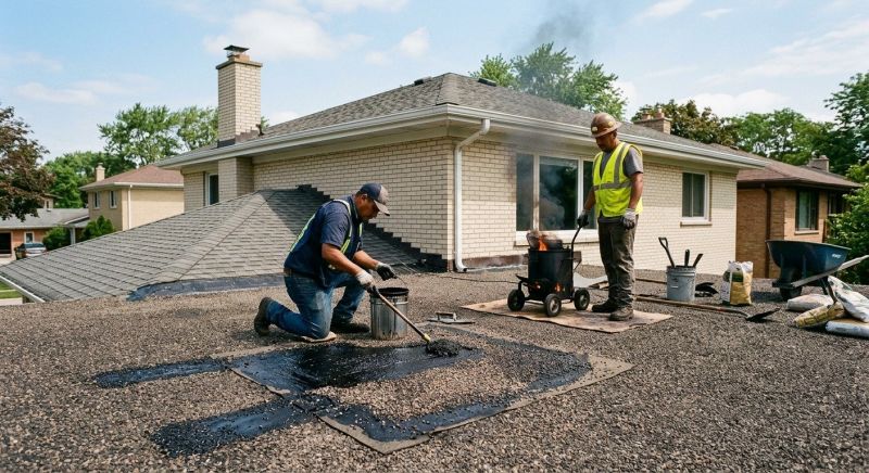Tar And Gravel Roof Repair in Middletown, CT