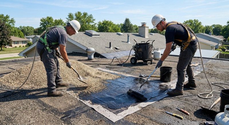 Tar And Gravel Roof Repair in Plainville, CT