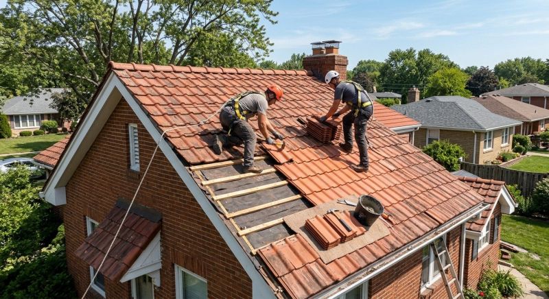 Tile Roof Repair in Oakville, CT