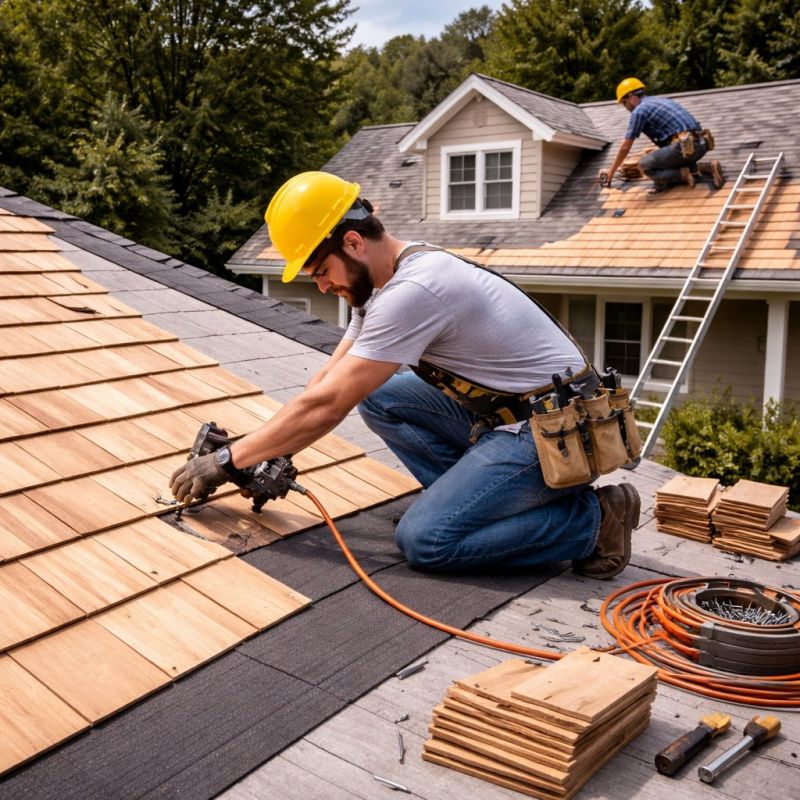 Wood Roofing Installation in Bridgewater, CT
