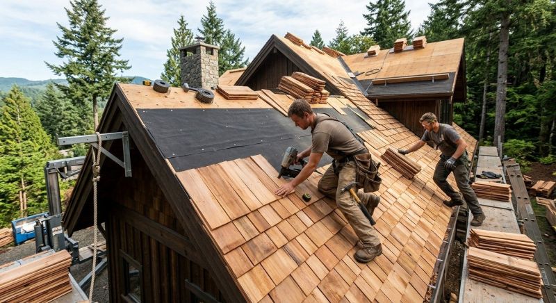 Wood Roofing Installation in Waterbury, CT