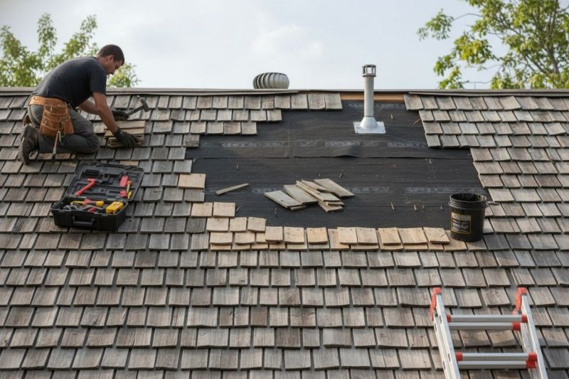 Wood Shake Roof Repair in Stratford, CT